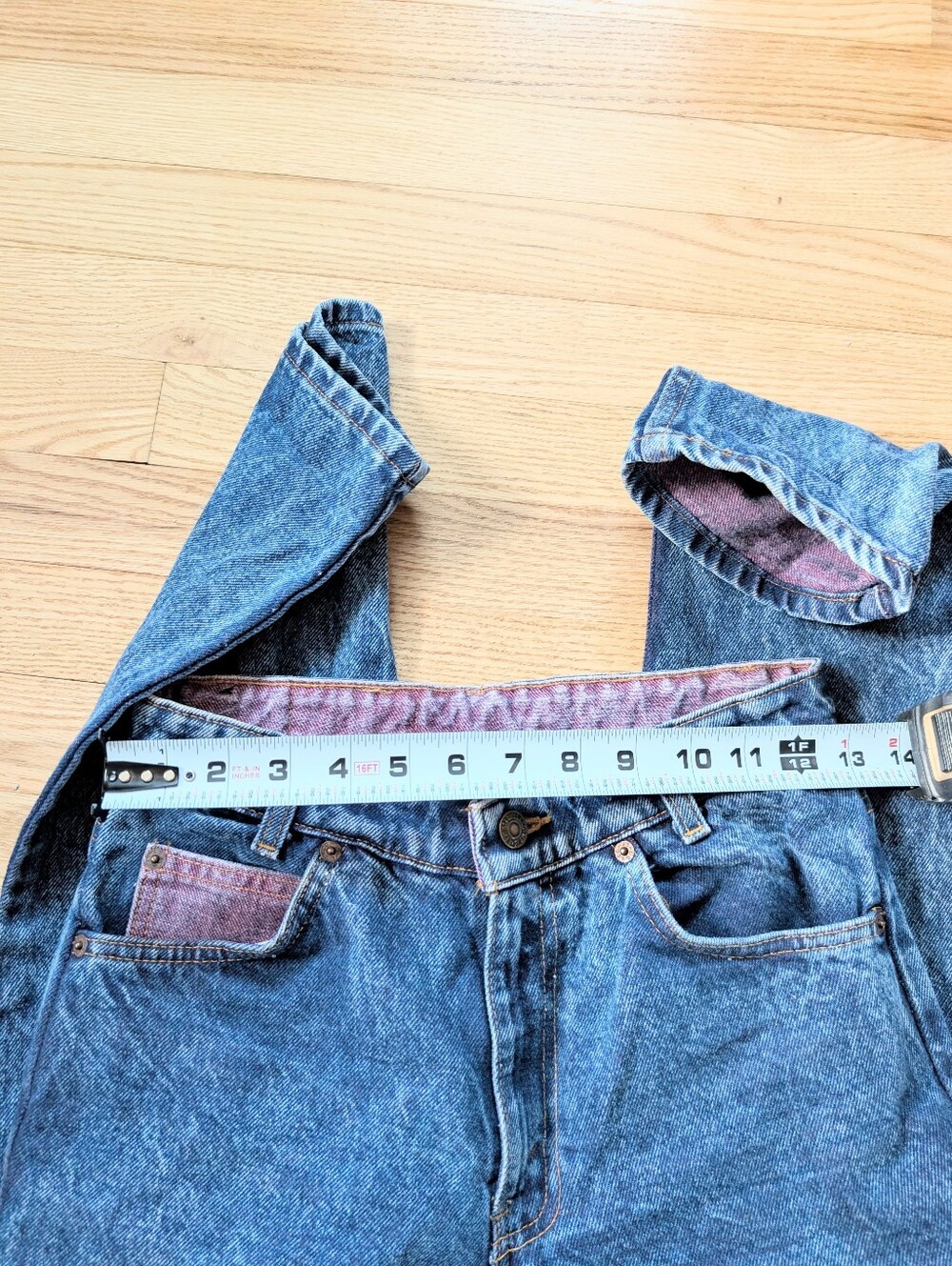 Vintage 1980s Levi's "Student" 100% Cotton Acid Washed Jeans W28 L30 - Picture 9 of 11